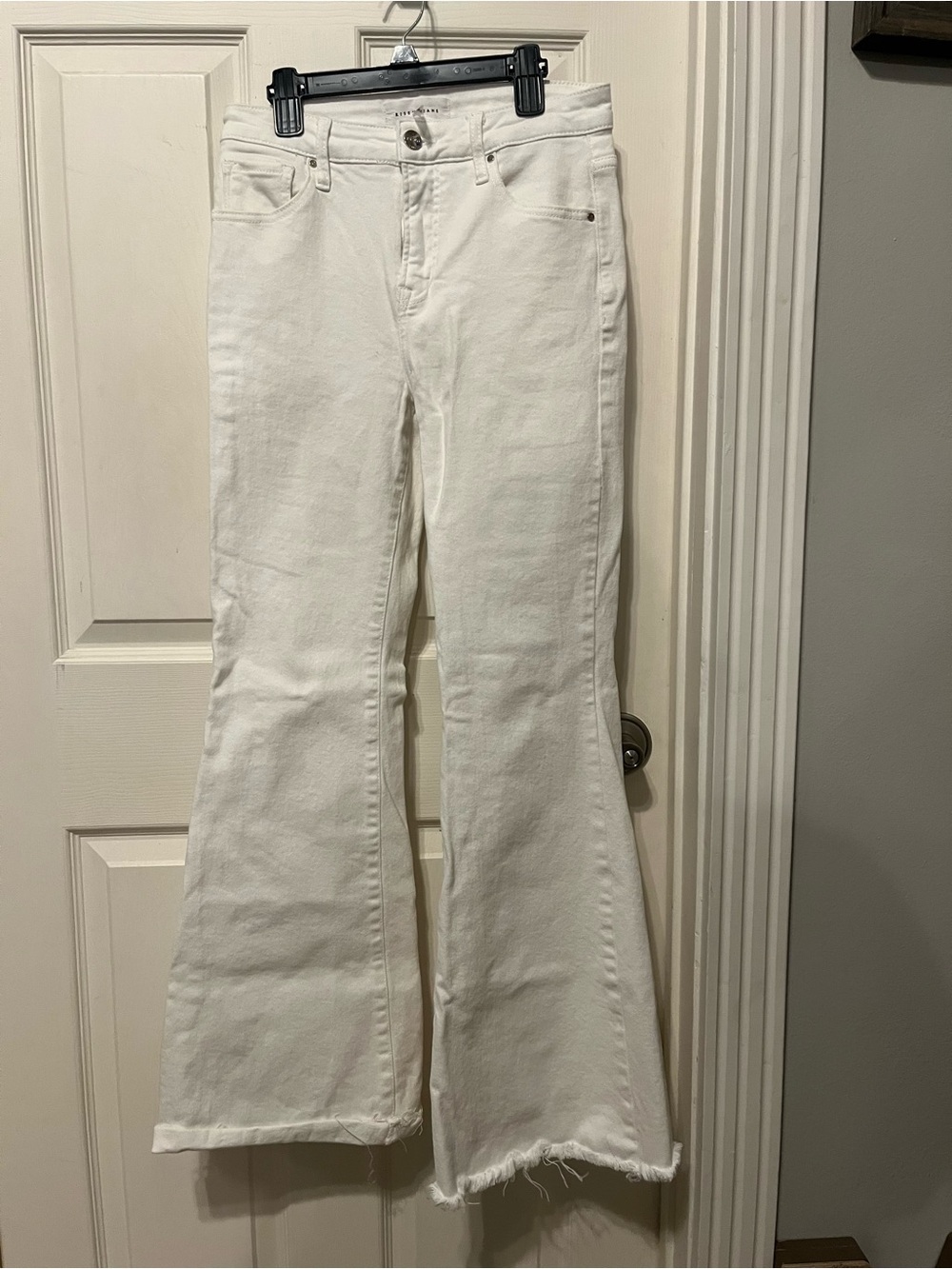 High-Rise White Flared Jeans for Women